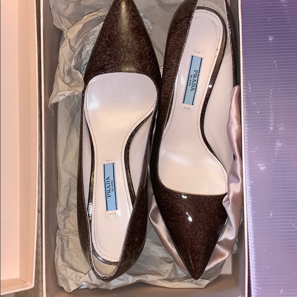 Prada patent leather heels